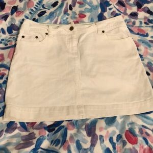 j crew jean skirt